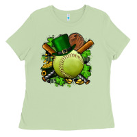 St.patrick's Day Softball Ladies Tee | Teevron
