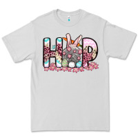 Dove Grey Easter Day Hop bunny Premium Tee - OliviaCreatesArt