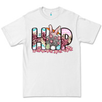 White Easter Day Hop bunny Premium Tee - OliviaCreatesArt