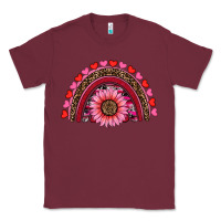 Burgundy valentine's day sunflower rainbow Classic Tee - RanaPortraitStore