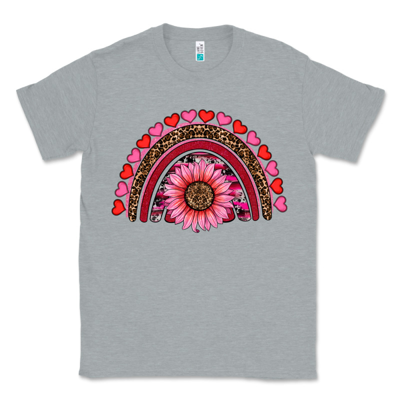 Valentine's Day Sunflower Rainbow Classic Tee by RanaPortraitStore | Teevron