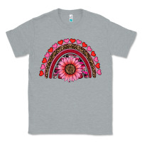 Heather Grey valentine's day sunflower rainbow Classic Tee - RanaPortraitStore