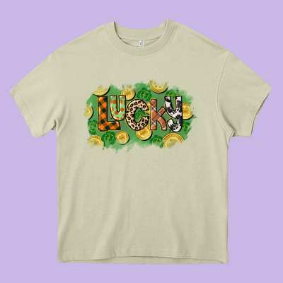 Western Lucky St. Patrick's Day Heavy Core Tee Designed By Cowgirlartshop