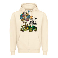 Sandshell So God Made a Farmer Zipper Hoodie - JahusDesignShop