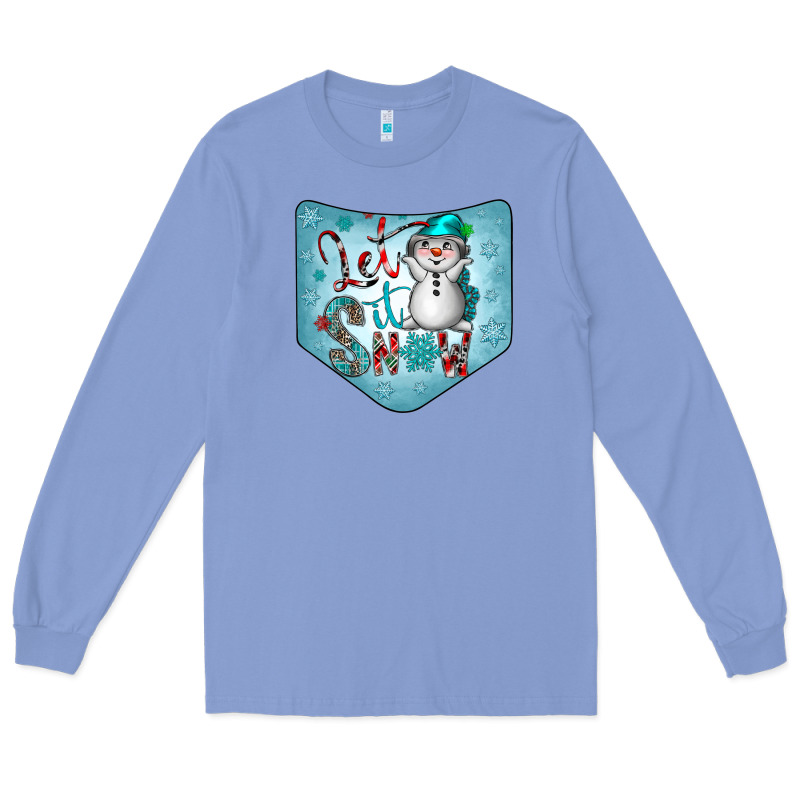 Christmas Pocket Long Sleeve Tee by CowhideDigitalArt | Teevron