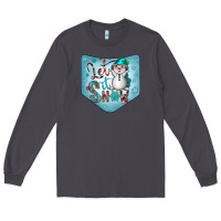 Smoke Christmas Pocket Long Sleeve Tee - CowhideDigitalArt