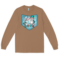 Toasted Coconut Christmas Pocket Long Sleeve Tee - CowhideDigitalArt