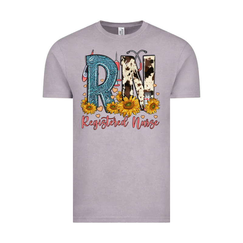 Rn Registered Nurse Vintage Tee by FaDigitalArtStudio | Teevron