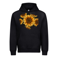 Black sunflower patch Urban Hoodie - Jasminsmagicworld