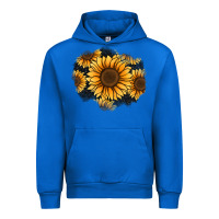 Cobalt sunflower patch Urban Hoodie - Jasminsmagicworld