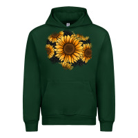 Forest Green sunflower patch Urban Hoodie - Jasminsmagicworld