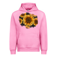 Fuchsia Pink sunflower patch Urban Hoodie - Jasminsmagicworld