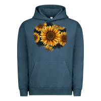 Pigment Midnight Navy sunflower patch Urban Hoodie - Jasminsmagicworld