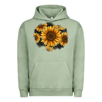 Pigment Oil Green sunflower patch Urban Hoodie - Jasminsmagicworld