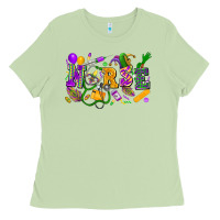 Matcha nurse mardi gras Ladies Tee - FaDigitalArtStudio