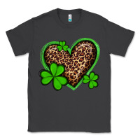 Smoke st patricks day leopard heart with shamrocks Classic Tee - Artiststas