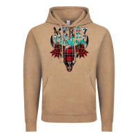 Vintage Coffee merry christmas bull skull Vintage Hoodie - CowhideDigitalArt
