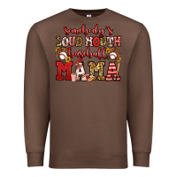 Chestnut somebody's loud mouth baseball mama Premium Sweatshirt - Jasminsmagicworld