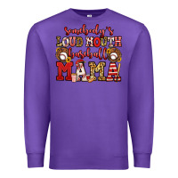 Purple somebody's loud mouth baseball mama Premium Sweatshirt - Jasminsmagicworld
