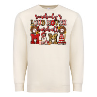 Sandshell somebody's loud mouth baseball mama Premium Sweatshirt - Jasminsmagicworld