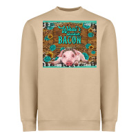 Mushroom whats shakin bacon baby pig Heavyweight Sweatshirt - RanaPortraitStore