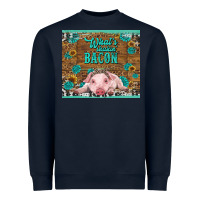 Navy whats shakin bacon baby pig Heavyweight Sweatshirt - RanaPortraitStore
