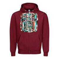 Burgundy more howdy less hate Zipper Hoodie - JahusDesignShop