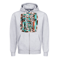 Heather Grey more howdy less hate Zipper Hoodie - JahusDesignShop