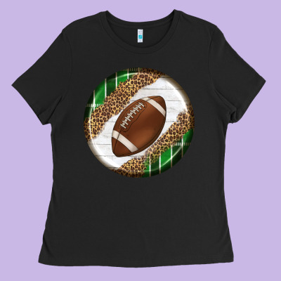 American Football Round Carrings 2 Ladies Tee Designed By Bundleandbundleshop