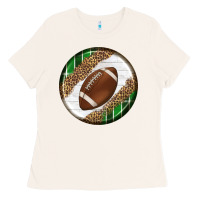 Bone American Football Round Carrings 2 Ladies Tee - BundleAndBundleShop
