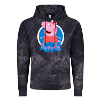 Cloud Black peppa pig Vintage Hoodie - artisFamous