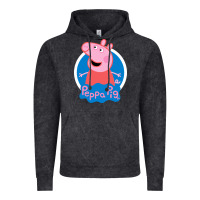 Vintage Black peppa pig Vintage Hoodie - artisFamous