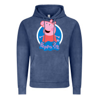 Vintage Denim peppa pig Vintage Hoodie - artisFamous
