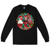 Black Chickens Long Sleeve Tee - CowhideDigitalArt