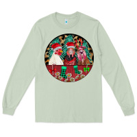 Matcha Chickens Long Sleeve Tee - CowhideDigitalArt