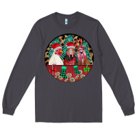 Smoke Chickens Long Sleeve Tee - CowhideDigitalArt