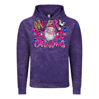 Cloud Purple merry Christmas santa Vintage Hoodie - CowhideDigitalArt