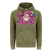 Vintage Olive merry Christmas santa Vintage Hoodie - CowhideDigitalArt