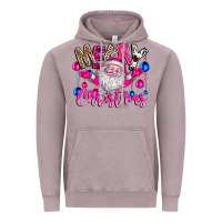 Vintage Zinc merry Christmas santa Vintage Hoodie - CowhideDigitalArt