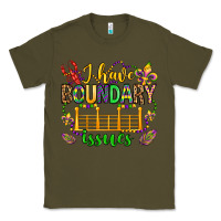 Army Green ı have boundary issues mardi gras olivia Classic Tee - OliviaCreatesArt
