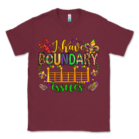 Burgundy ı have boundary issues mardi gras olivia Classic Tee - OliviaCreatesArt