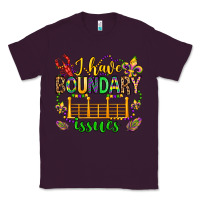 Plum ı have boundary issues mardi gras olivia Classic Tee - OliviaCreatesArt