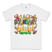 White ı have boundary issues mardi gras olivia Classic Tee - OliviaCreatesArt