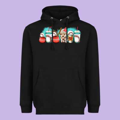 Baseball Coffee Cups Libbey Glass Heavyweight Hoodie Designed By Jasminsmagicworld