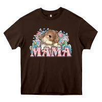 Chocolate Brown Easter Bunny Mama  mother's day Heavy Core Tee - HowdyJamesFarm