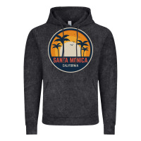 Vintage Black santa monica california Vintage Hoodie - artisFamous