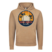 Vintage Coffee santa monica california Vintage Hoodie - artisFamous
