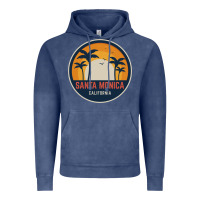 Vintage Denim santa monica california Vintage Hoodie - artisFamous