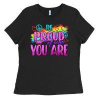 Black Be Proud Of Who You Are Ladies Tee - BundleAndBundleShop