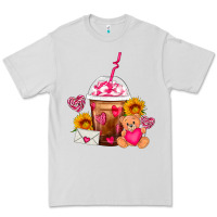 Dove Grey Valentines Day Frappe Coffee Premium Tee - FaDigitalArtStudio